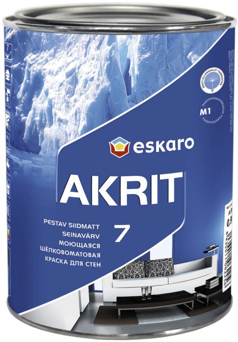 Seinavärv Eskaro Akrit 7 TR Ainult toonimiseks 0,9 l