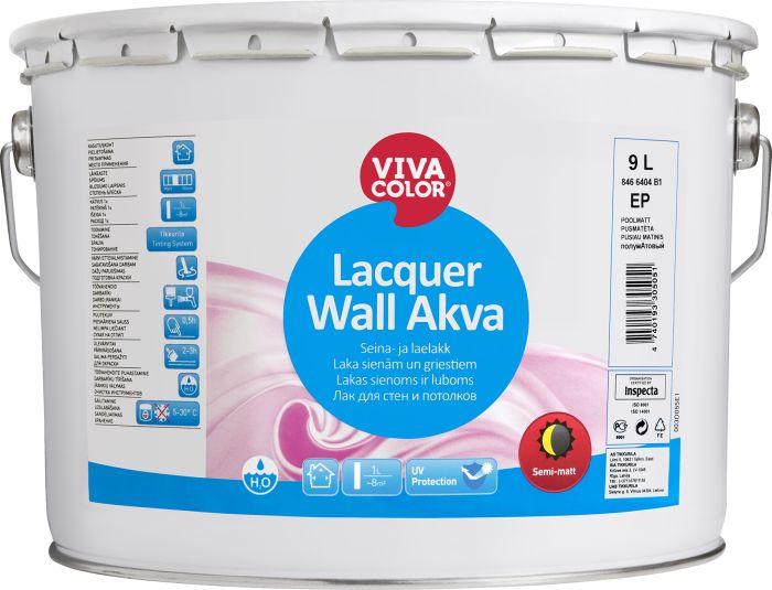 Seina-ja laelakk puidule Lacquer Wall Akva 9 l