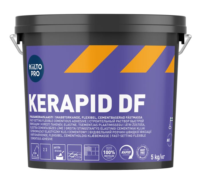 Elastne kiirplaatimissegu Kiilto Pro Kerapid DF 5 kg