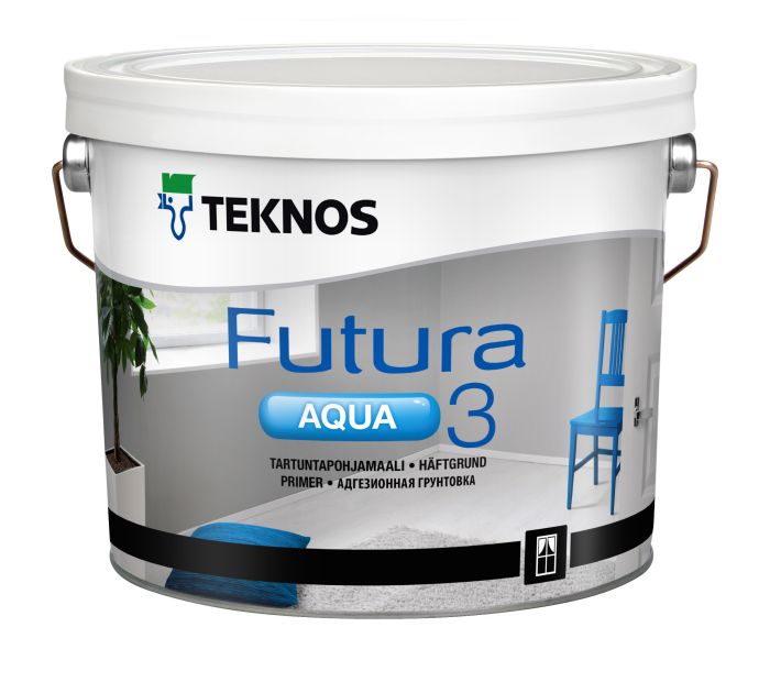 Kruntvärv Teknos Futura Aqua 3 2,7 l