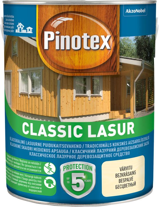 Puidukaitsevahend Pinotex Classic Lasur 3 l, pähkel