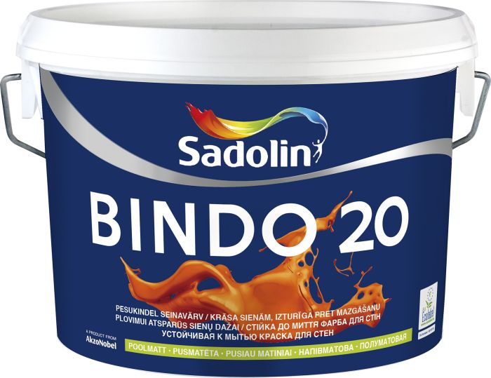 Seinavärv Sadolin Bindo 20 BW valge 2,5 l