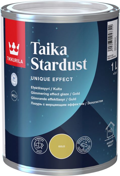 Efektlasuurvärv Taika Stardust kuld 1 l