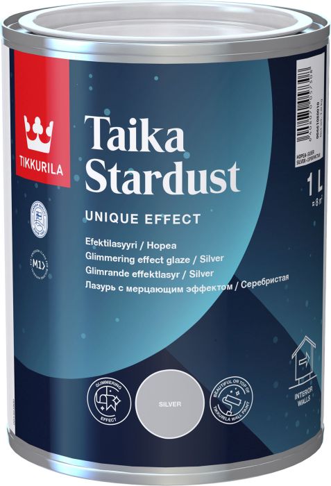 Efektlasuurvärv Tikkurila Taika Stardust hõbe 1 l