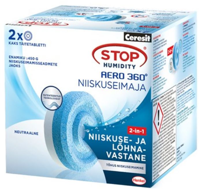 Täitetabletid niiskuseimajale Henkel Stop Humidity Aero 360°