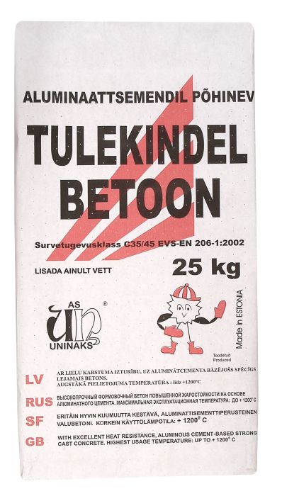 Tulekindel betoon Uninaks 25 kg