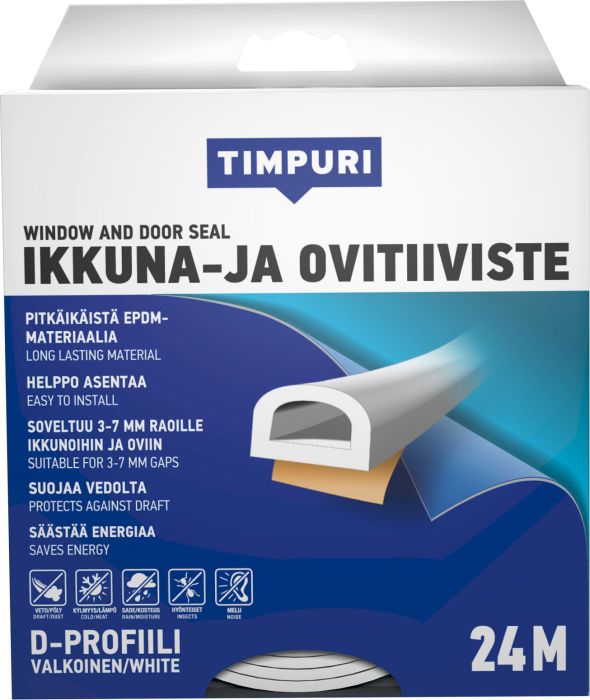 Akna- ja uksetihend Timpuri D-profiil