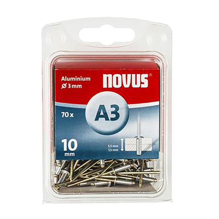 Alumiinium needid Novus A3 x 10 mm 70 tk