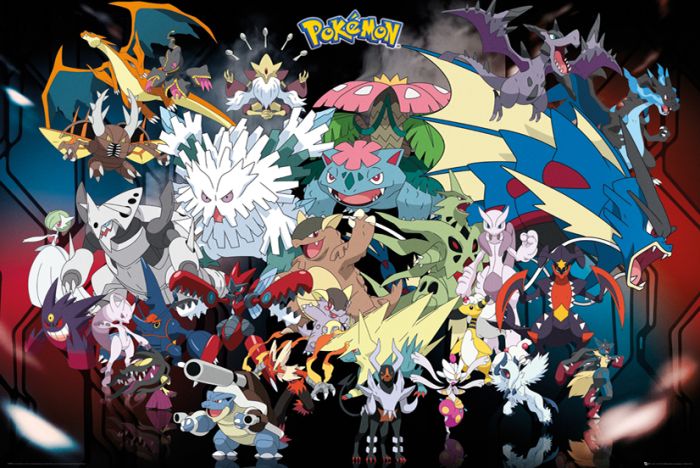 Poster Rainders Pokemon - mega 051