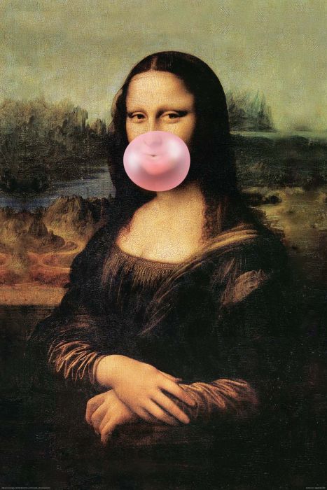 Poster Reinders 054 Mona Lisa Bubblegum