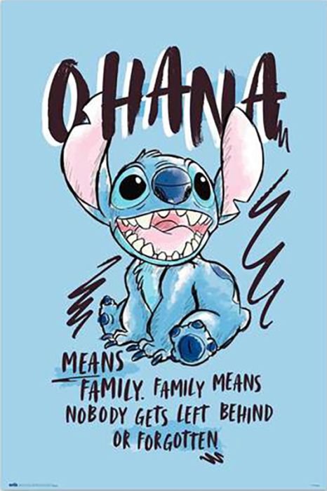 Poster Reinders Disney - Stitch Ohana 108