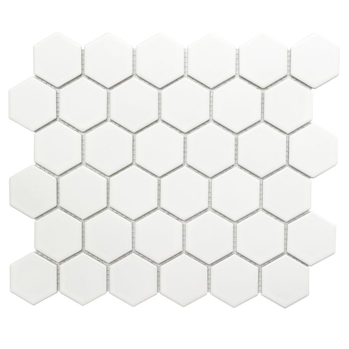 Mosaiik Hexagon valge 32,5 x 28,1 cm Matt