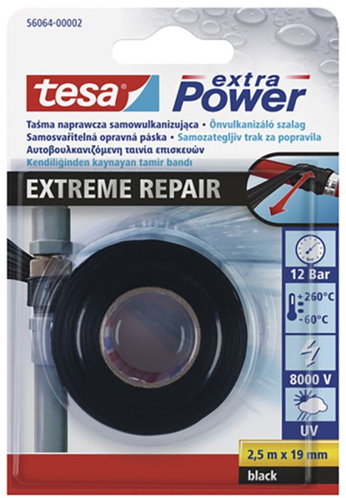 Isevulkaniseeruv teip tesa® must 2,5 m x 19 mm