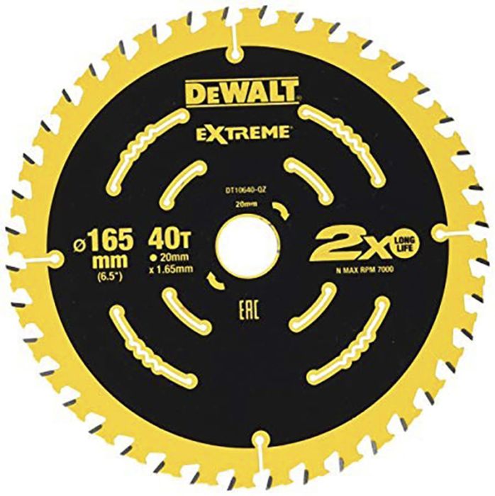 Saeketas DeWalt 165 x 1,65 x 20 mm