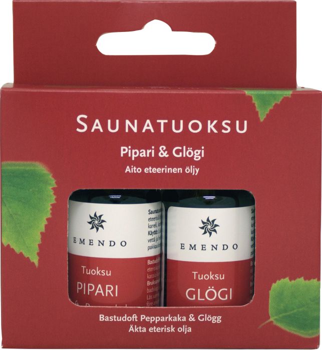 Saunaaroomid piparkook ja glögi 2 x 10 ml