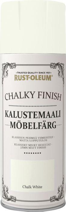 Kriidivärv Rust-Oleum Chalky Finish Chalk White aerosool 400 ml