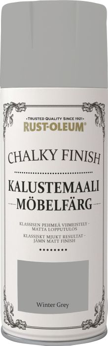 Kriidivärv Rust-Oleum Chalky Finish Winter Grey aerosool 400 ml