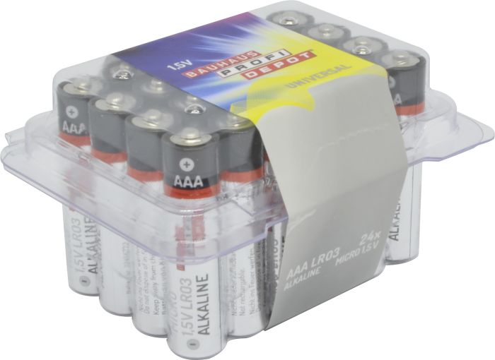 Patareid Profi Depot Micro AAA/LR03 1,5 V 24 tk