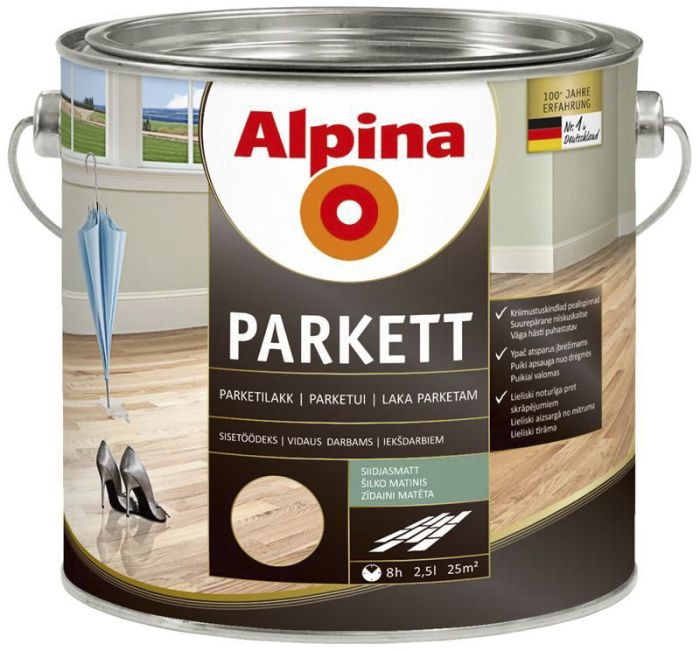 Parketilakk Alpina siidjasmatt 5 l