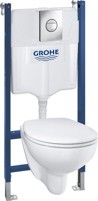 Seinapealne WC komplekt Grohe Solido 5 In 1 Bau Ceramic