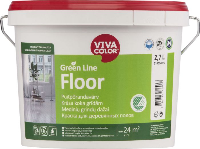 Puitpõrandavärv Vivacolor Green Line Floor