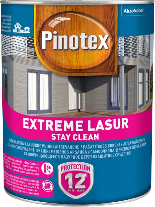 Puidukaitsevahend Pinotex Extreme Lasur  1 l, valge