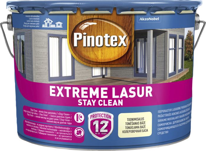 Puidukaitsevahend Pinotex Extreme Lasur 10 l, valge