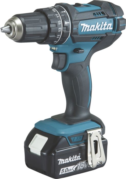 Akulööktrell Makita DHP482RTJ, 18 V + 2 x 5,0 Ah