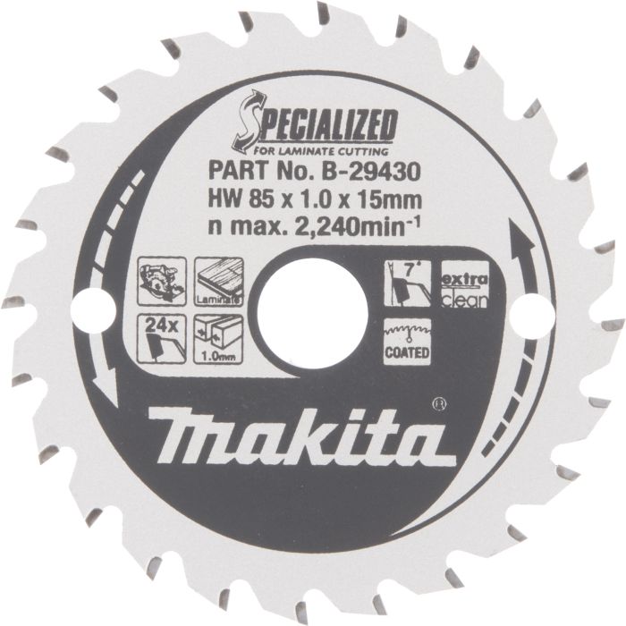 Saeketas Makita 85 x 15 mm 24 T laminaadile