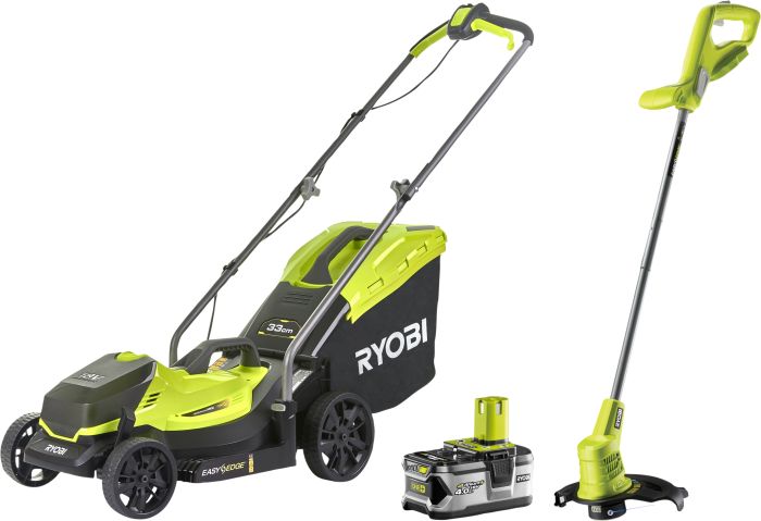 Akumuruniiduki ja -trimmeri komplekt Ryobi ONE+ RLM1833BLT1825M