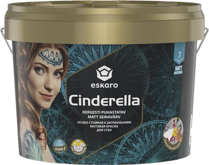 Seinavärv Eskaro Cinderella A valge 9 l