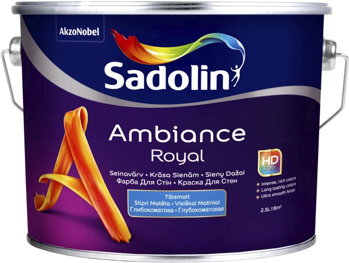 Seinavärv Sadolin Ambiance Royal BW valge 2,5 l