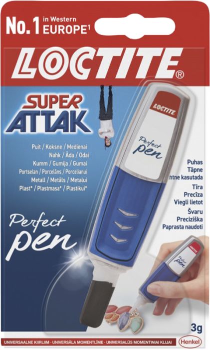 Superliim geelpliiats Loctite Super Attak PerfectPen