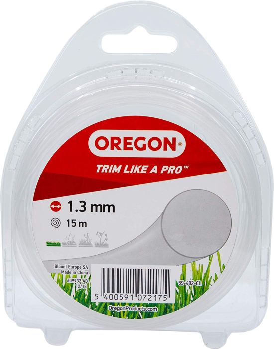 Trimmerijõhv Oregon 1,3 mm x 15 m, läbipaistev