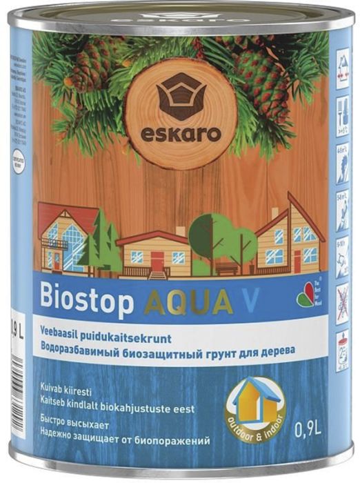 Puidukaitsekrunt Eskaro Biostop Aqua V 0,9 l