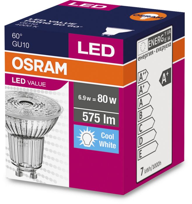 LED-lamp Osram Value PAR16 60 ° 6,9 W/4000 K GU10