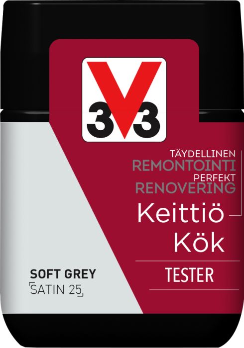 Köögivärv V33 Keittiö helehall 75 ml tester