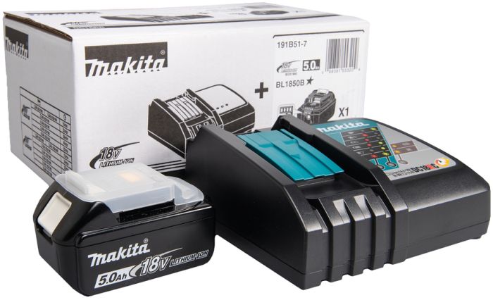 Aku ja laadija komplekt Makita 191B51-7, 18 V 5 Ah