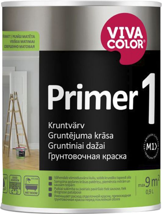 Kruntvärv Vivacolor Primer 1 AP valge 0,9 l