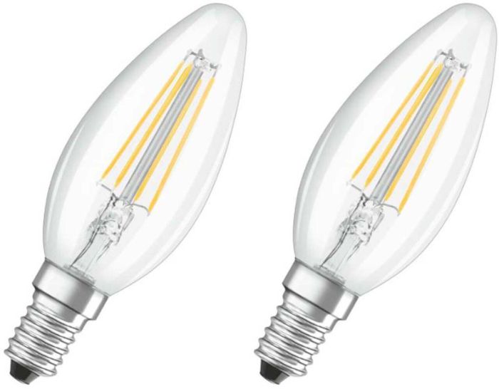 LED-lamp Osram Retrofit Classic B 40 4 W/2700K E14 2 tk