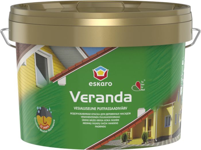 Fassadivärv Eskaro Veranda 2,7 l, tumehall