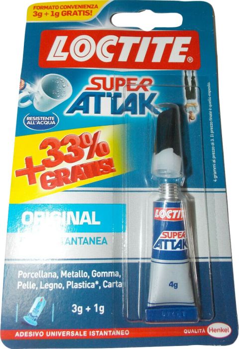 Kiirliim Loctite Super Attak Original 3 g + 1 g