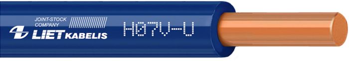 Elektrikaabel Lietkabelis H07V-U 1,5 mm² sinine