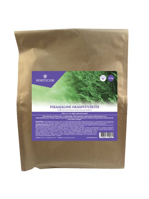 Pikaajaline okaspuuväetis Horticom 15kg