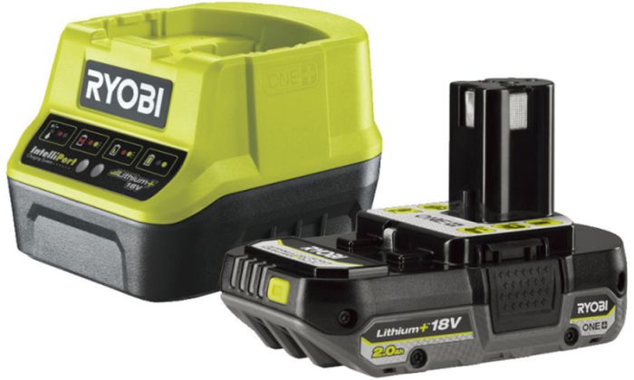 Aku ja laadija Ryobi One+ RC18120-120C, 18 V 2 Ah