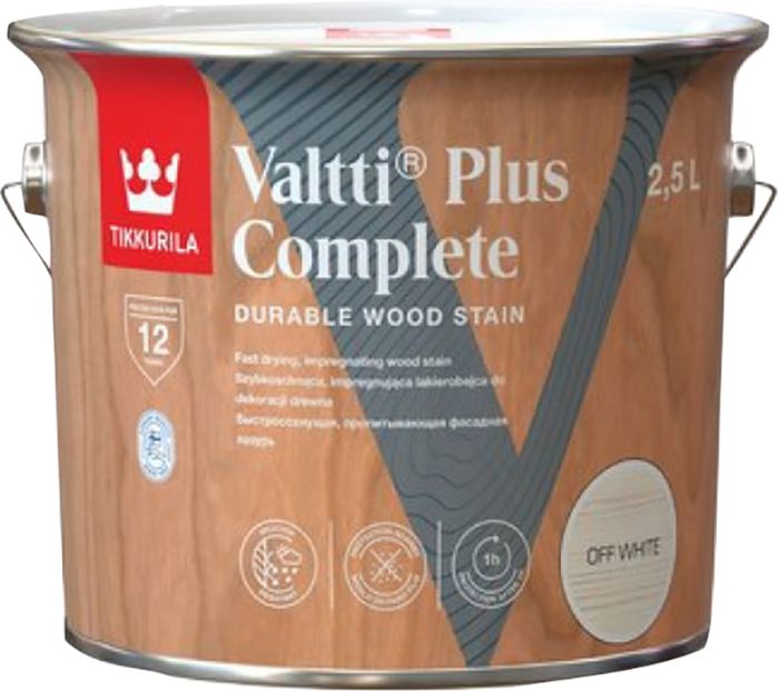 Puidulasuur Tikkurila Valtti Plus Complete Off White 2,5 l