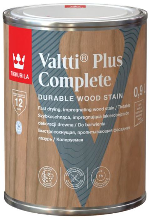 Puidulasuur Tikkurila Valtti Plus Complete EP Base 0,9 l