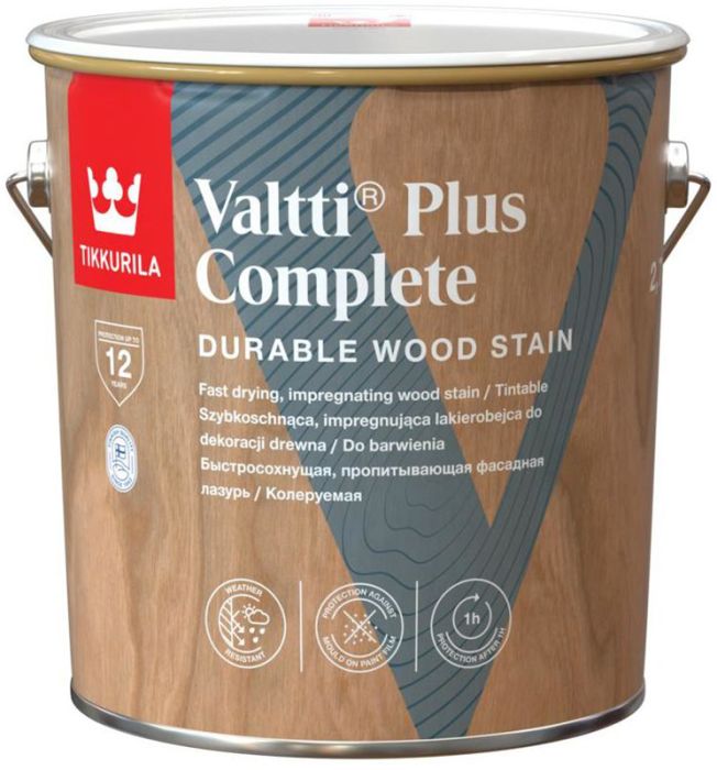 Puidulasuur Tikkurila Valtti Plus Complete EP Base 2,7 l