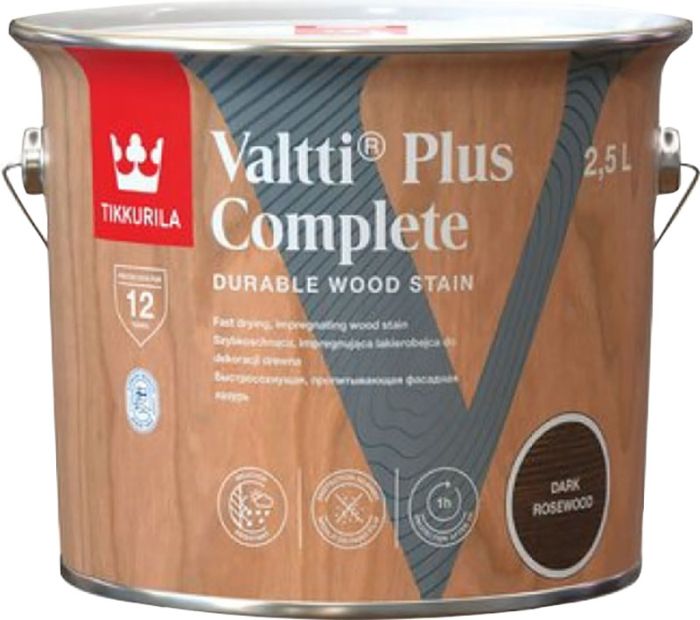 Puidulasuur Tikkurila Valtti Plus Complete Dark Rosewood 2,5 l