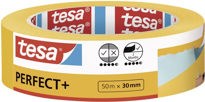 Maalriteip tesa® Perfect+ 50 m x 30 mm